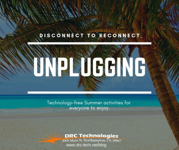 Unplugging ideas for summer tropical beach background DRC Technologies